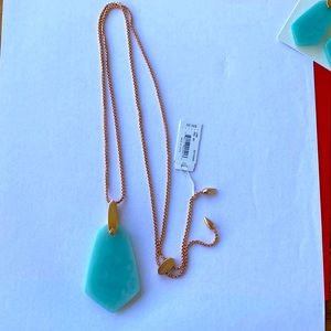 Kendra Scott Rose Gld Cam Necklace